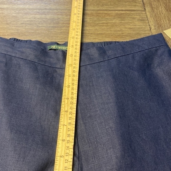 NWT For Cynthia 100%
Linen Royal Blue Wide Leg high waist - Picture 9 of 11
